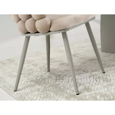 Designer étkezőszék NAHIDA - bézs / szürke