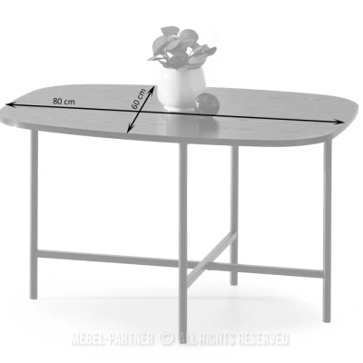Minimalista dohányzóasztal RAEL - fekete