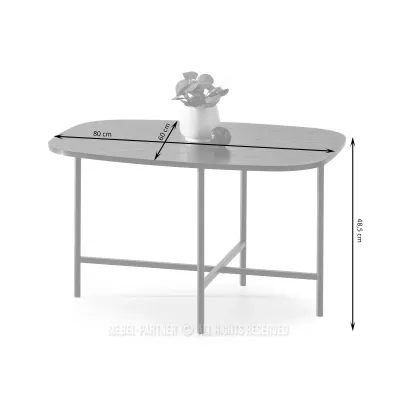 Minimalista dohányzóasztal RAEL - fekete