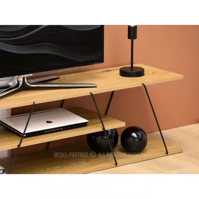 MATTEO designer TV-állvány - tölgy / fekete