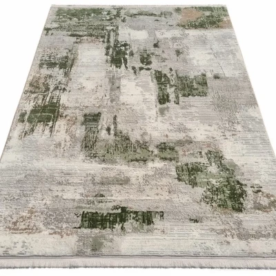 Téglalap alakú szőnyegdarab 200x290 cm STEFANO - krém / zöld