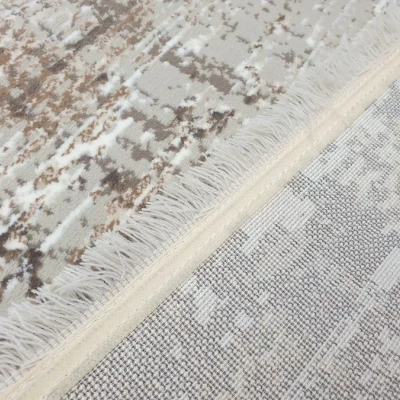 Téglalap alakú szőnyegdarab 160x220 cm STEFANO - bézs / arany