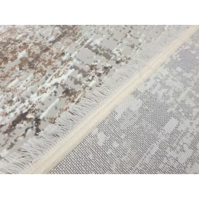 Téglalap alakú szőnyegdarab 160x220 cm STEFANO - bézs / arany
