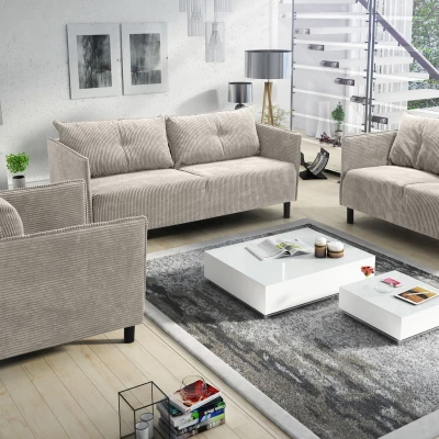 MAELLA designer kanapégarnitúra - világosszürke