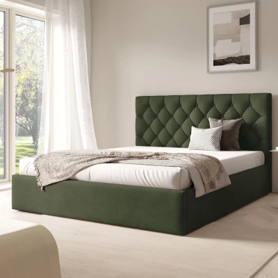 Franciaágy léces kerettel 160x200 TAISA 4 - zöld