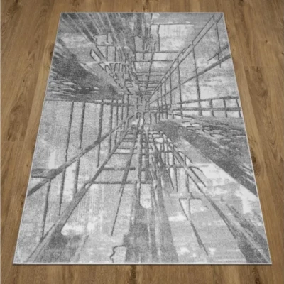 Absztrakt szőnyegdarab 240x330 cm ADALBERTO - szürke