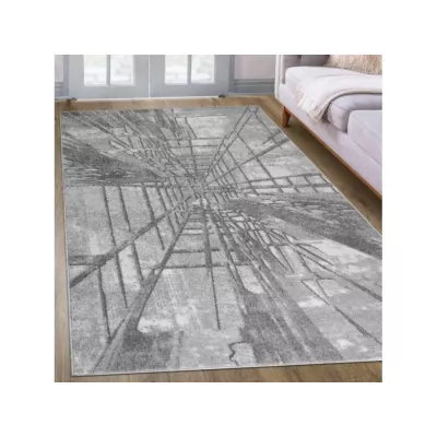 Absztrakt szőnyegdarab 240x330 cm ADALBERTO - szürke
