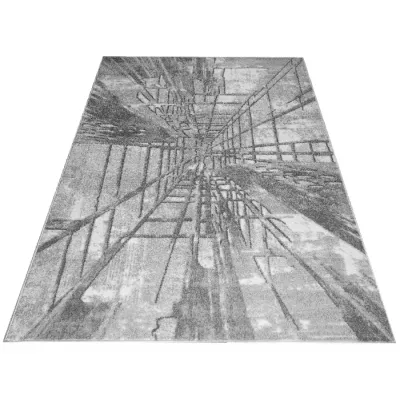 Absztrakt szőnyegdarab 240x330 cm ADALBERTO - szürke