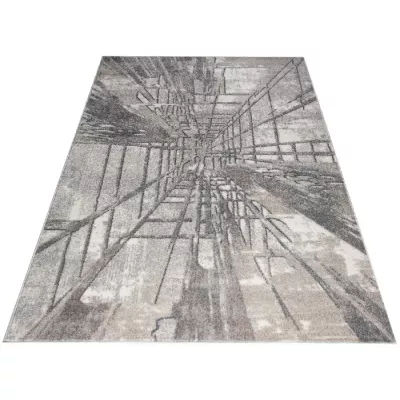 Absztrakt szőnyegdarab 120x170 cm ADALBERTO - bézs