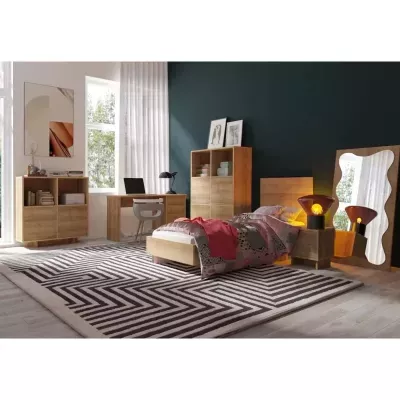 Franciaágy 160x200 CHASKA - riviéra tölgyfa