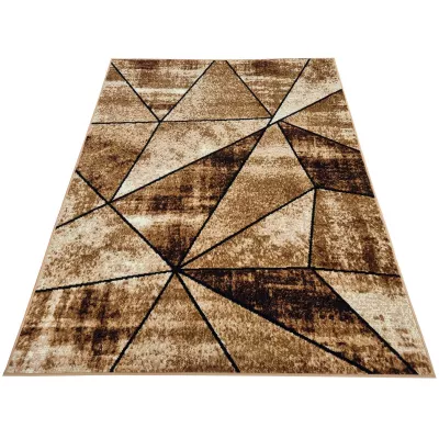 Geometrikus darab szőnyeg 50x90 cm LUKEN - bézs