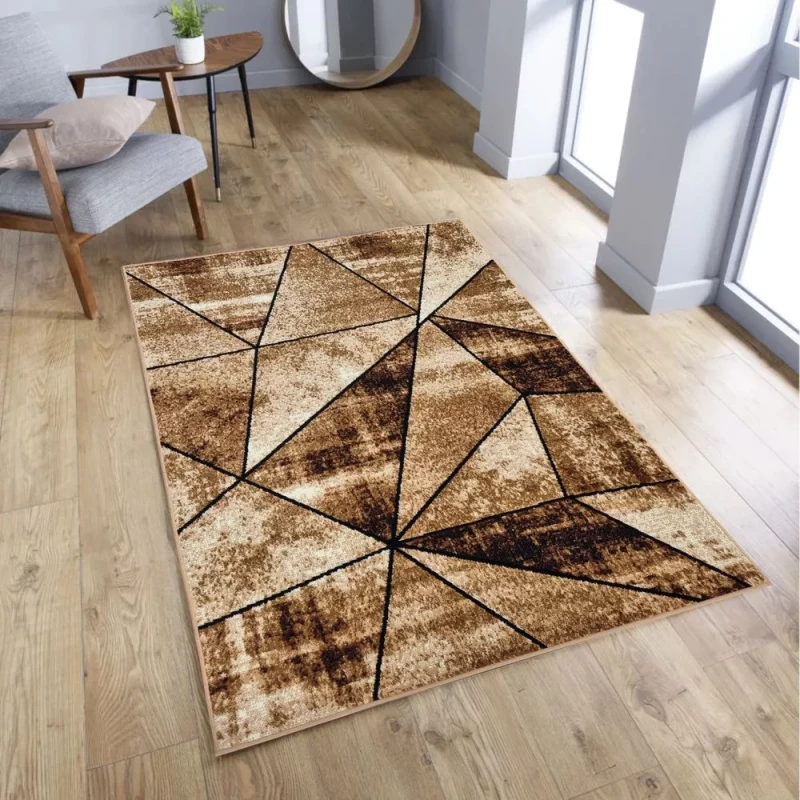 Geometrikus darab szőnyeg 50x90 cm LUKEN - bézs