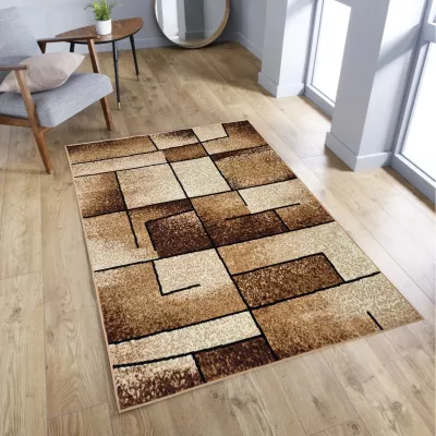 Modern szőnyegdarab 50x90 cm LUKEN - bézs