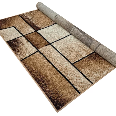 Modern szőnyegdarab 50x90 cm LUKEN - bézs