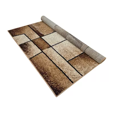 Modern szőnyegdarab 50x90 cm LUKEN - bézs
