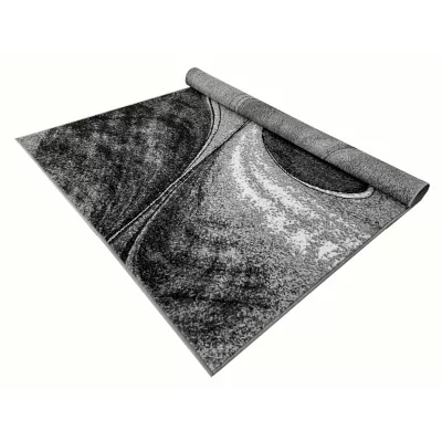 Absztrakt szőnyegdarab 50x90 cm LUKEN - szürke