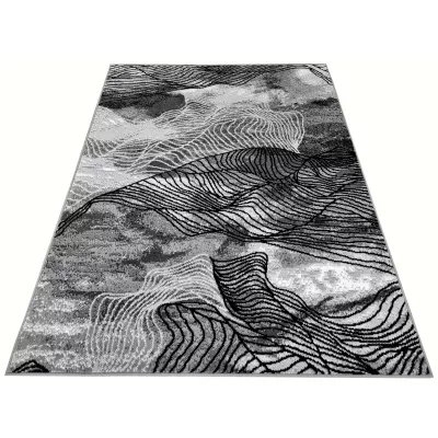 Modern szőnyegdarab 50x90 cm LUKEN - szürke