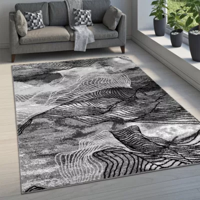 Modern szőnyegdarab 50x90 cm LUKEN - szürke