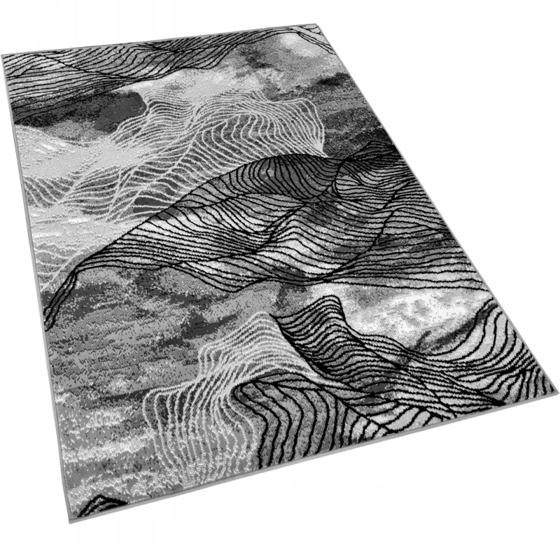 Modern szőnyegdarab 50x90 cm LUKEN - szürke