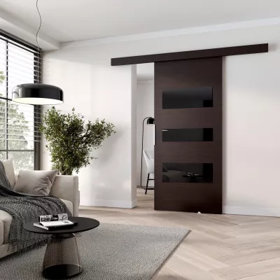 BARRET 3 beltéri fali tolóajtó - 106 cm, wenge