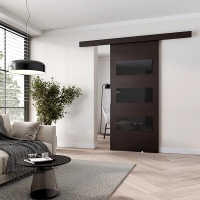 BARRET 5 fali tolóajtó - 106 cm, wenge