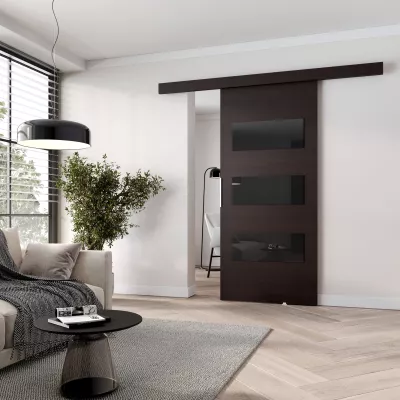 BARRET 5 fali tolóajtó - 106 cm, wenge