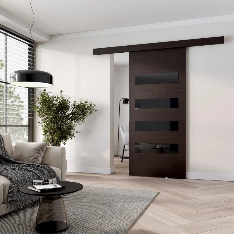 BARRET 6 beltéri tolóajtó - 106 cm, wenge
