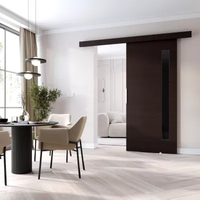 BARRET 7 beltéri fali tolóajtó - 86 cm, wenge