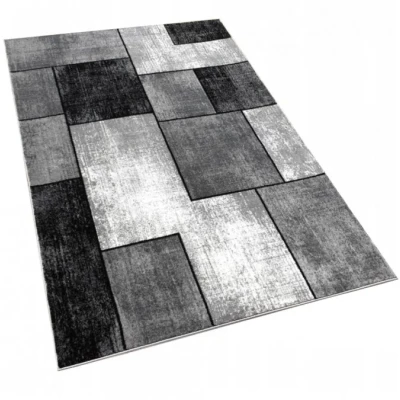 Szőnyegdarab 180x260 cm DEMIAN - szürke / fekete / fehér