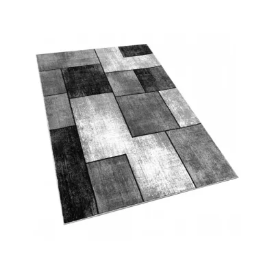 Szőnyegdarab 180x260 cm DEMIAN - szürke / fekete / fehér