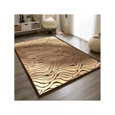 Modern téglalap alakú szőnyeg 200x290 cm DEMIAN - barna / bézs