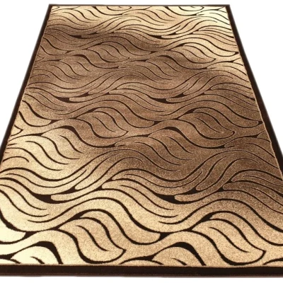 Modern téglalap alakú szőnyeg 200x290 cm DEMIAN - barna / bézs