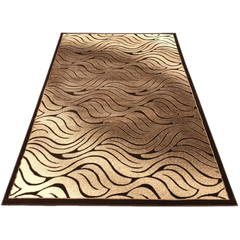 Modern téglalap alakú szőnyeg 200x290 cm DEMIAN - barna / bézs