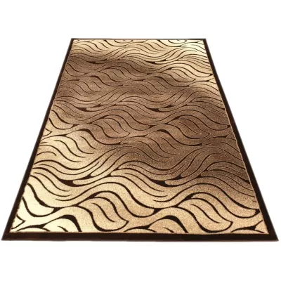 Modern téglalap alakú szőnyeg 160x220 cm DEMIAN - barna / bézs