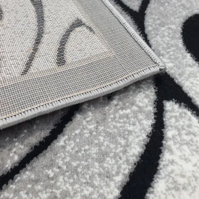 Modern téglalap alakú szőnyeg 200x290 cm DEMIAN - szürke / fekete