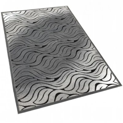 Modern téglalap alakú szőnyeg 200x290 cm DEMIAN - szürke / fekete