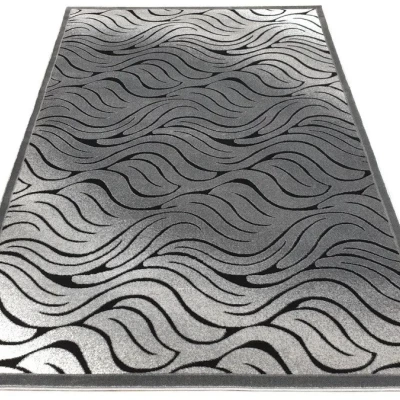 Modern téglalap alakú szőnyeg 200x290 cm DEMIAN - szürke / fekete