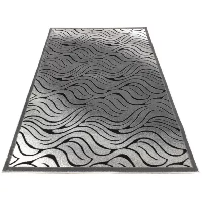 Modern téglalap alakú szőnyeg 200x290 cm DEMIAN - szürke / fekete