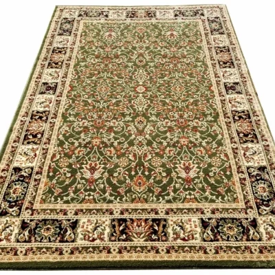 Keleti darab szőnyeg 70x140 cm LUCHO - zöld / mintás