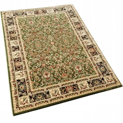 Keleti darab szőnyeg 70x140 cm LUCHO - zöld / mintás