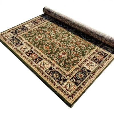 Keleti darab szőnyeg 70x140 cm LUCHO - zöld / mintás