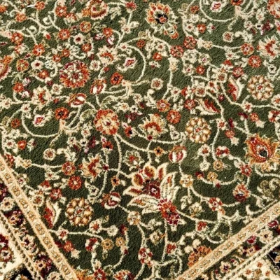 Keleti darab szőnyeg 70x140 cm LUCHO - zöld / mintás