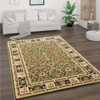 Keleti darab szőnyeg 70x140 cm LUCHO - zöld / mintás