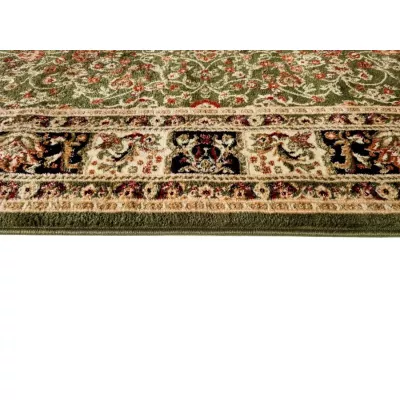 Keleti darab szőnyeg 70x140 cm LUCHO - zöld / mintás