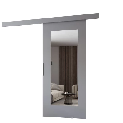 BARRET 9 tolóajtó tükörrel - 106 cm, szürke