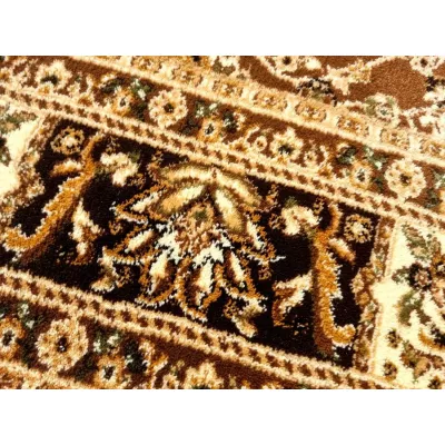Keleti darab szőnyeg 140x190 cm LUCHO - barna / mintás