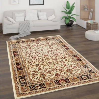 Keleti darab szőnyeg 70x140 cm LUCHO - krém / mintás