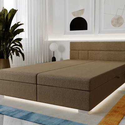 Boxspring ágy 140x200 ROSIE 1 - barna