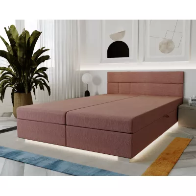 Boxspring ágy 140x200 ROSIE 1 - rózsaszín