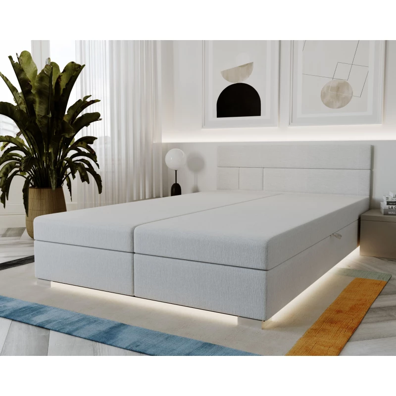 Boxspring ágy 140x200 ROSIE 1 - fehér